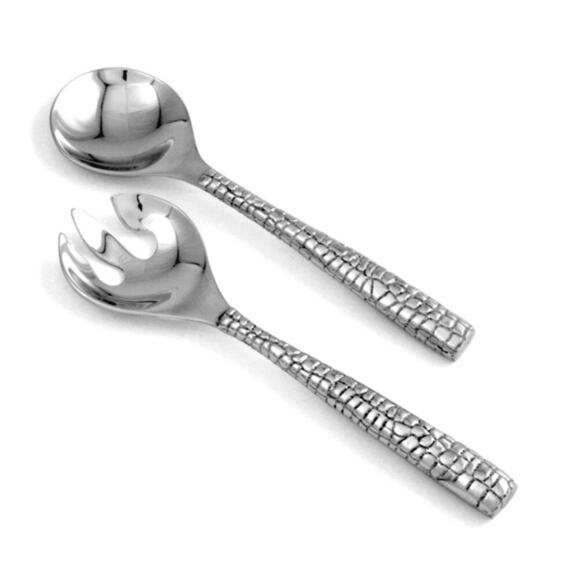 Beatriz Ball PIELES Croc Large Salad Servers - Picture 2 of 5